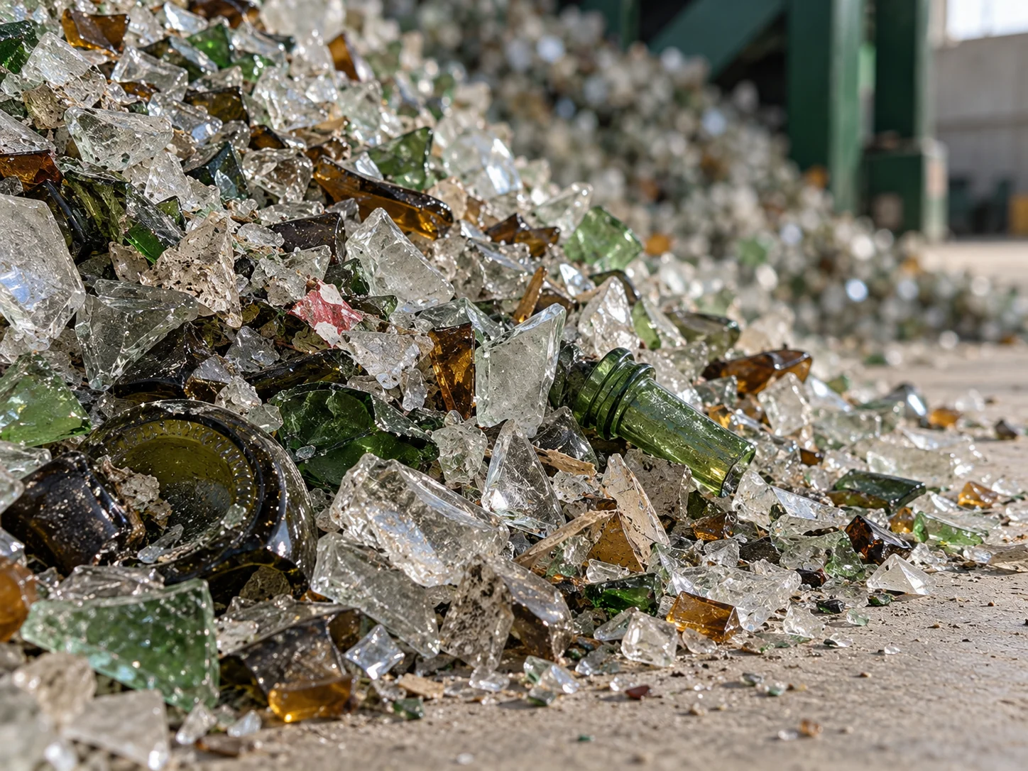 Prepared glass material, illustrative concept