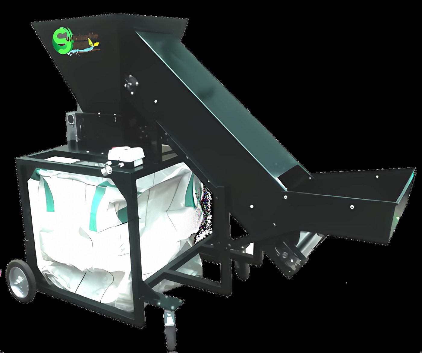 GB350T crusher with conveyor
